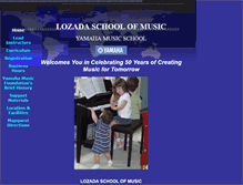 Tablet Screenshot of lozadaschoolofmusic.com